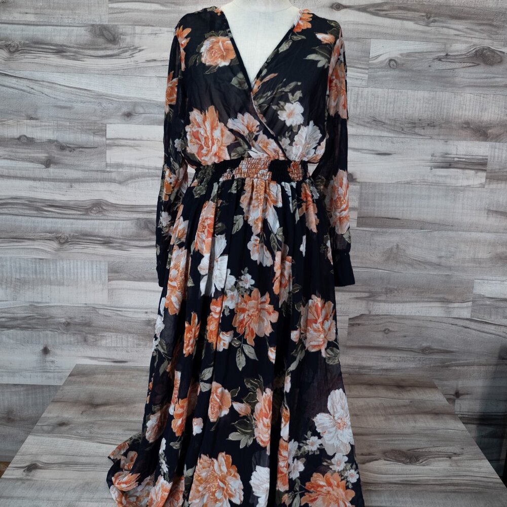 Alexa B Nites Floral Maxi Dress